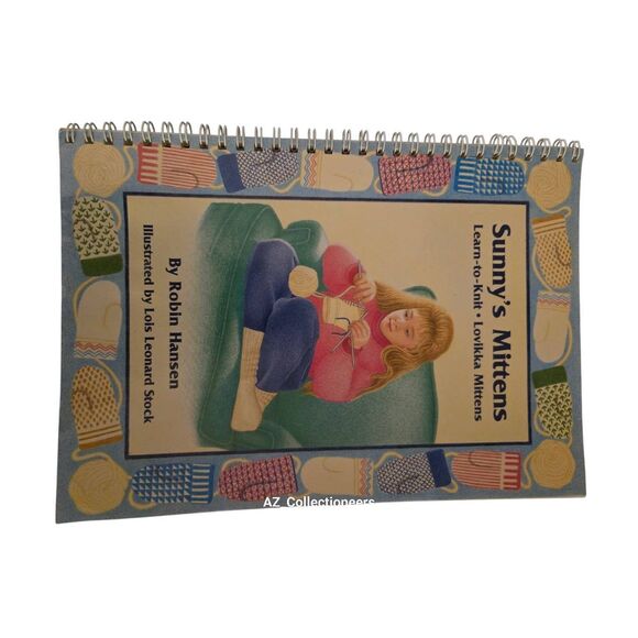 Sunny's mittens learn-to-knit lovikka mittens by Robin Hansen - down east books - Picture 4 of 7